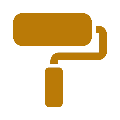 Stichnote - Sanierung der Dachfenster, Dämmung, Brandschutz und Trockenbauwände - Farbroller-Symbol